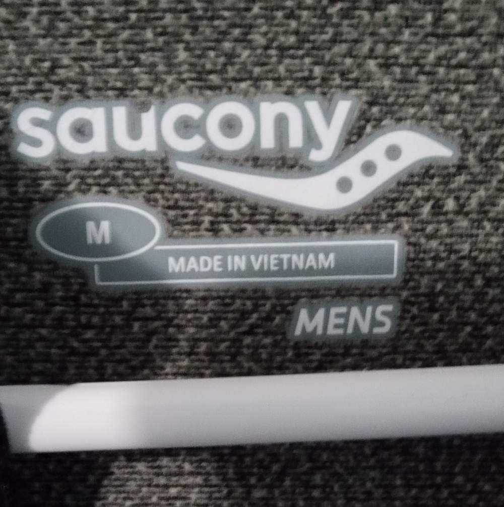 Saucony Men's Charcoal Quarter-Zip Sweater - Picture 3 of 8